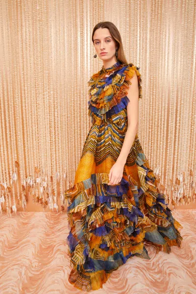 Shop Ulla Johnson Celestine Gown In Golden Palm