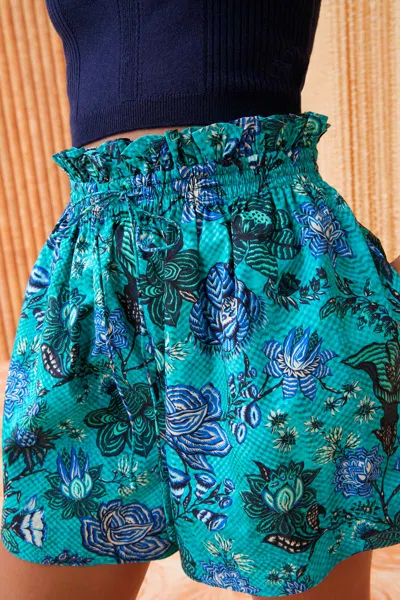 Shop Ulla Johnson Devin Shorts In Jade