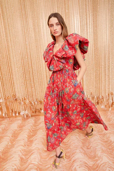 Shop Ulla Johnson Francesca Dress In Hibiscus
