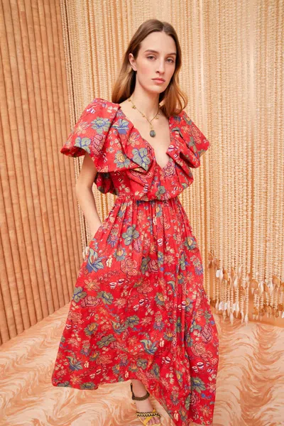 Shop Ulla Johnson Francesca Dress In Hibiscus