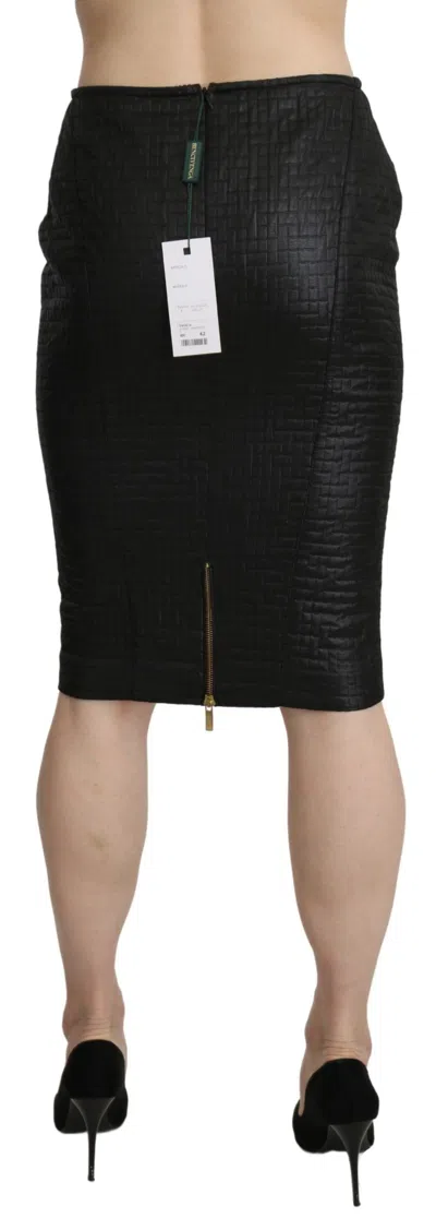 Shop Gianfranco Ferre Gf Ferre Elegant Patterned Pencil Women's Skirt In Black