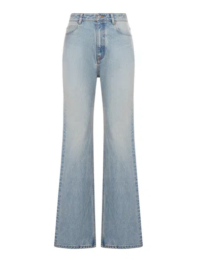 Shop Balenciaga Flared-leg Jeans In Clear Blue