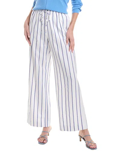 Shop Tyler Boe Palmer Rail Stripe Linen-blend Pant In Blue