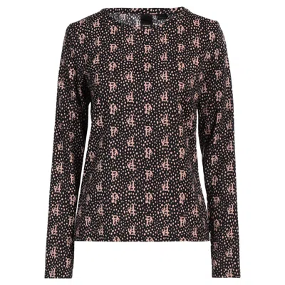 Shop Pinko Polyester Tops & Women's T-shirt In Black