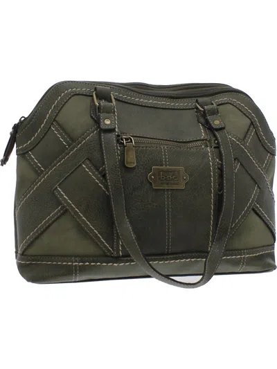 Shop B.o.c. Born Concepts Thornton Womens Faux Leather Tote Satchel Handbag In Green