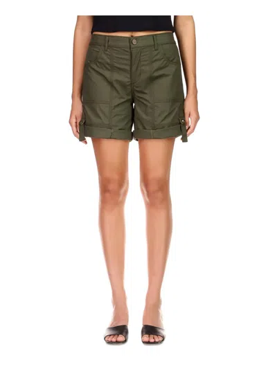Shop Sanctuary Womens High Rise Mini Convertible Shorts In Green