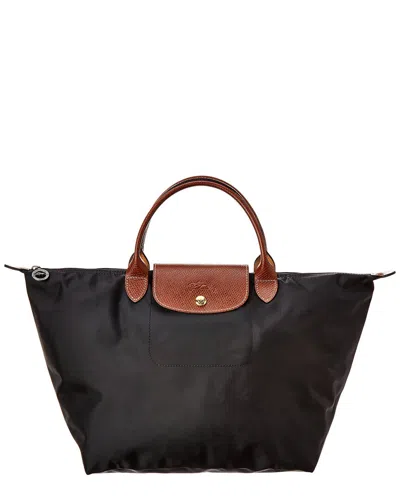 Shop Longchamp Le Pliage Original Medium Canvas Bag In Black