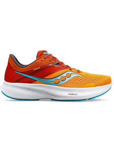 Shop Saucony Ride 16 Mens Fitness Lifestyle Casual And Fashion Sneakers In Orange