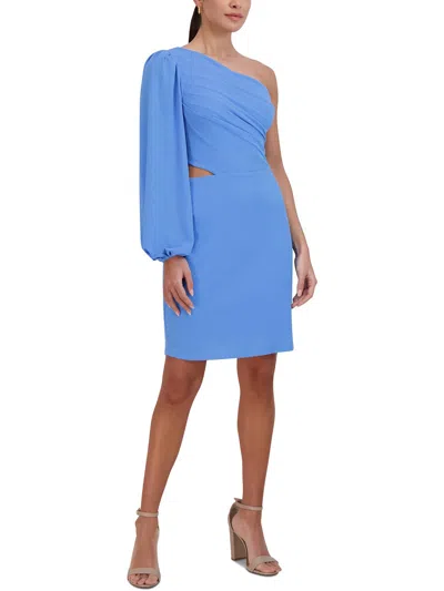 Shop Bcbgeneration Womens Tight Mini Bodycon Dress In Blue