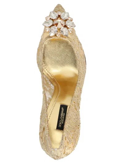 Shop Dolce & Gabbana Bellucci Pumps Gold