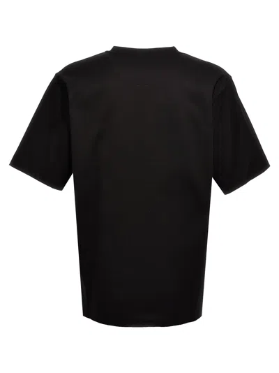 Shop Fendi Logo Embroidery T-shirt Black