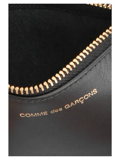 Shop Comme Des Garçons Logo Print Wallet Wallets, Card Holders Black