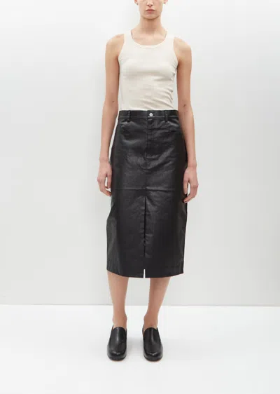 Shop Kassl 5-pocket Skirt Oil In Black