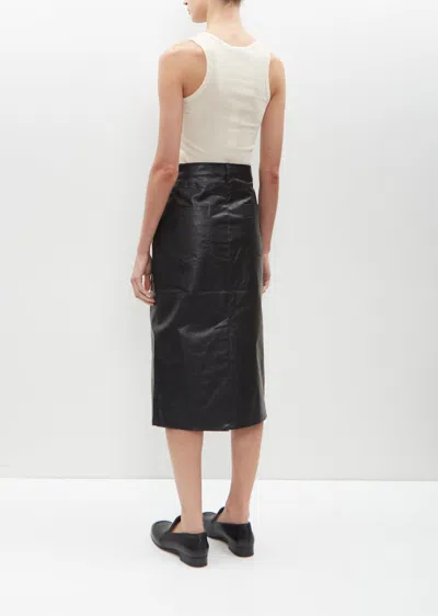 Shop Kassl 5-pocket Skirt Oil In Black