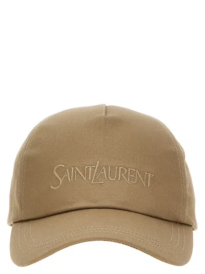Shop Saint Laurent Hats Beige