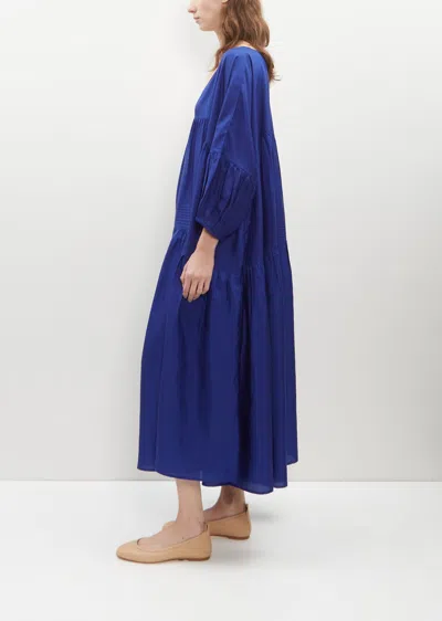Shop Anaak Airi Silk Habotai Maxi Dress In Ultramarine
