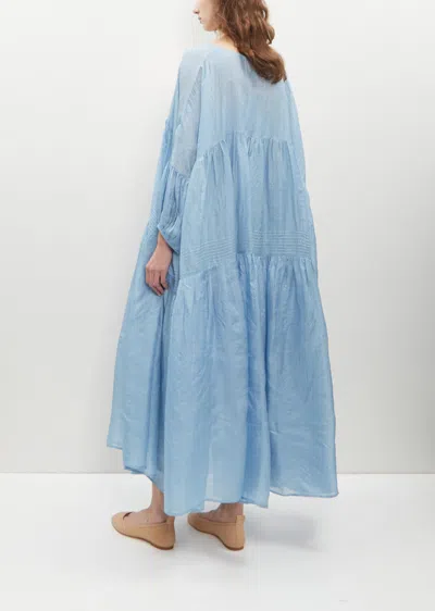 Shop Anaak Airi Silk Tussar Maxi Dress In Summer Storm