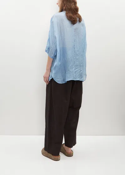 Shop Anaak Amada Oversized Silk Shirt In Summer Storm