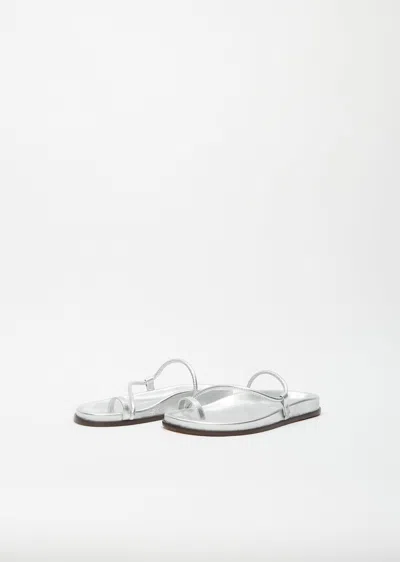 Shop Emme Parsons Bari Sandals In Silver Nappa