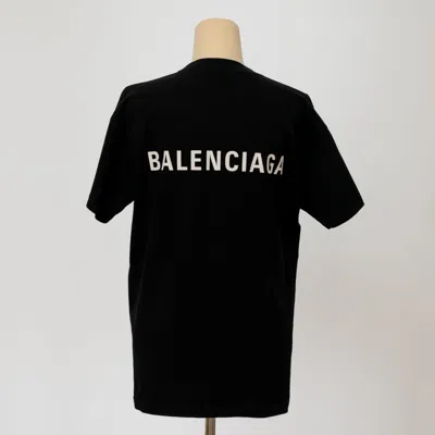 Pre-owned Balenciaga Logo Large Fit T-shirt In Cotton Jersey
