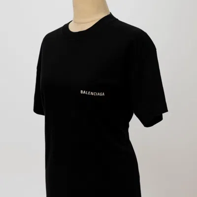 Pre-owned Balenciaga Logo Large Fit T-shirt In Cotton Jersey