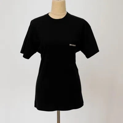 BALENCIAGA Pre-owned Logo Large Fit T-shirt In Cotton Jersey