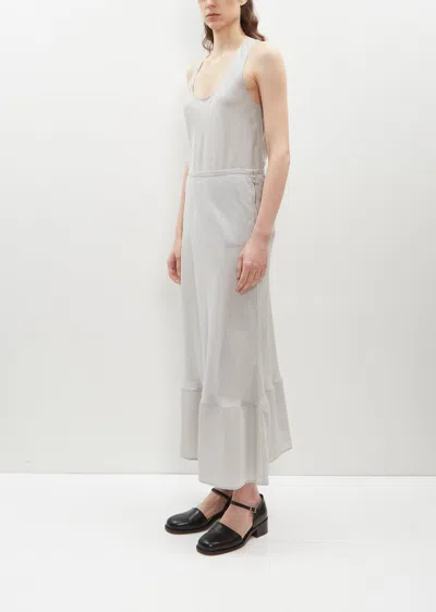 Shop Lemaire Bias Cut Long Skirt In Cloud Grey