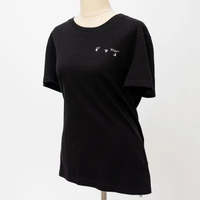 Pre-owned Off-white Stitched Arrow Logo Black T-shirt