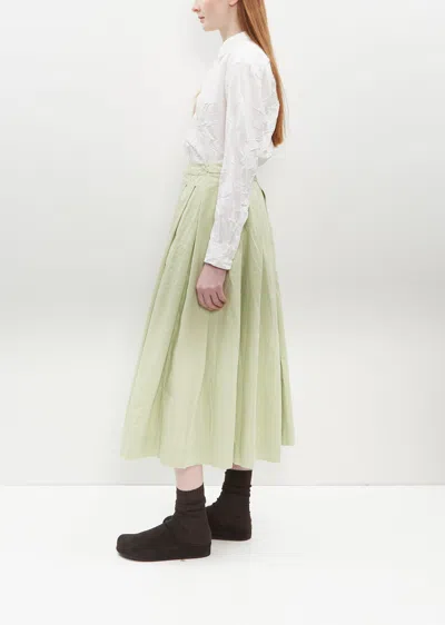 Shop Casey Casey Bowling Cotton Skirt In Jade