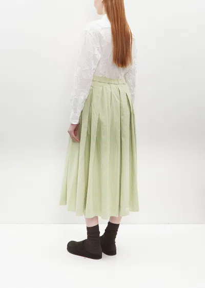 Shop Casey Casey Bowling Cotton Skirt In Jade