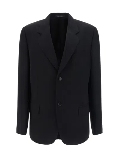 Shop Balenciaga Men Blazer Jacket In Black