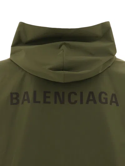 Shop Balenciaga Men Jacket In Green