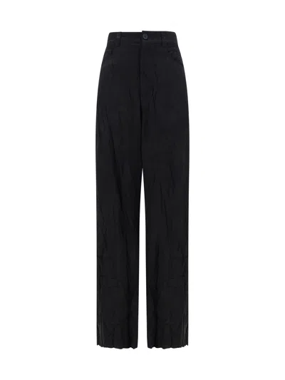Shop Balenciaga Women Pants In Black