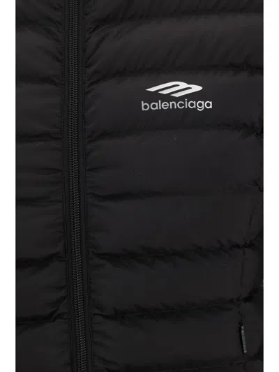 Shop Balenciaga Women Puff Jacket In Black