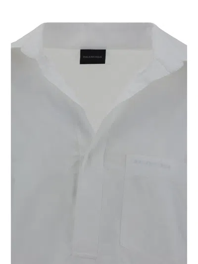Shop Balenciaga Women Vareuse Shirt In White