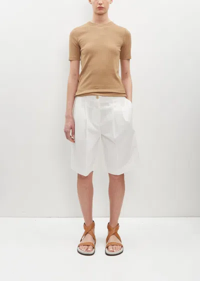 Totême Toteme Women Classic Rib Tee In Caramel 126