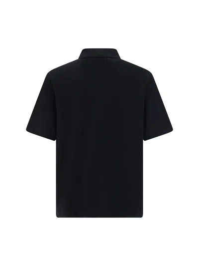 Shop Burberry Men Polo Shirt In Black