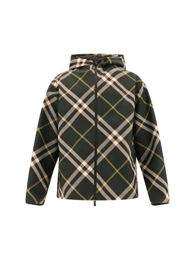 Shop Burberry Men Sp24 Hooded Jacket In Multicolor