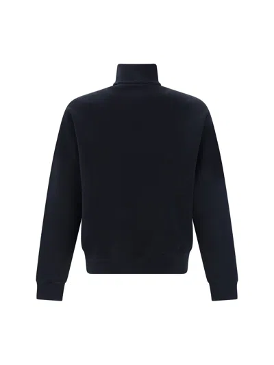 Shop Burberry Men Zipper Sweatshirt In Black