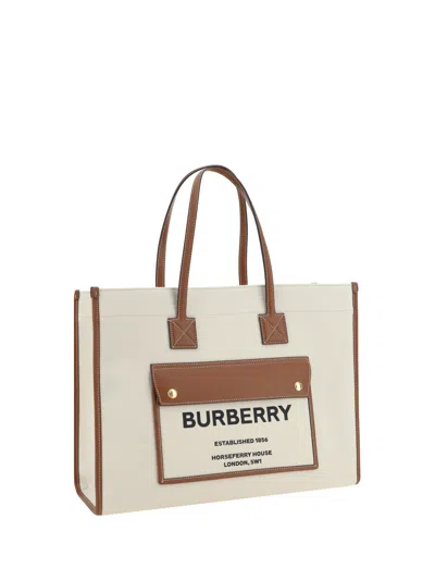 Shop Burberry Women Frey Shoulder Bag In Multicolor