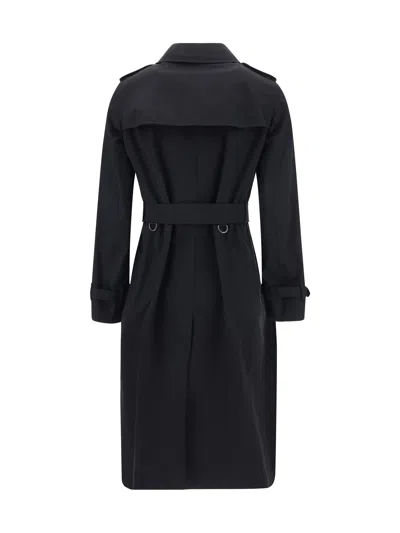 Shop Burberry Women Kensington Trench Coat In Black