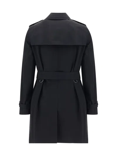 Shop Burberry Women Kensington Trench Jacket In Black