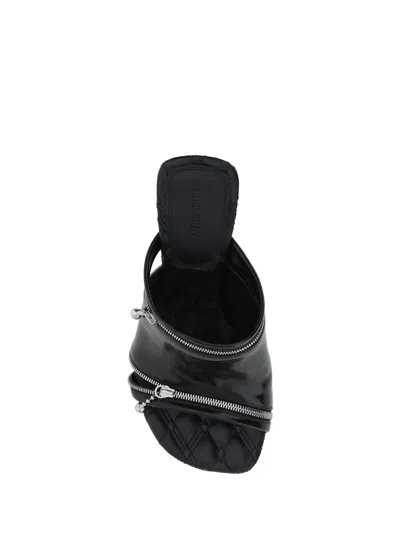 Shop Burberry Women Sandals In Black