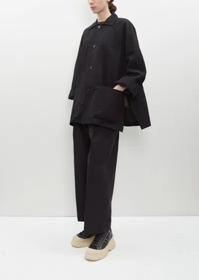 Shop Sofie D'hoore Colette Linen-cotton Jacket In Black