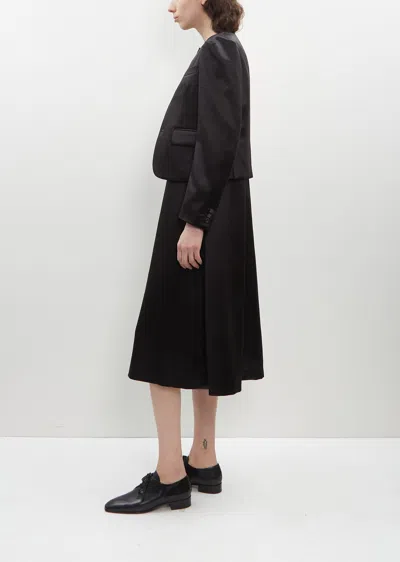 Shop Noir By Kei Ninomiya Collarless Satin Jacket In 1-black