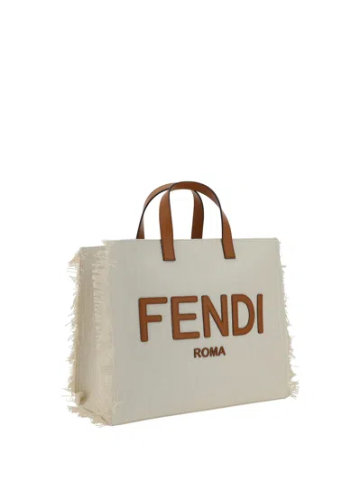 Shop Fendi Men Frayed-edge Handbag In Multicolor