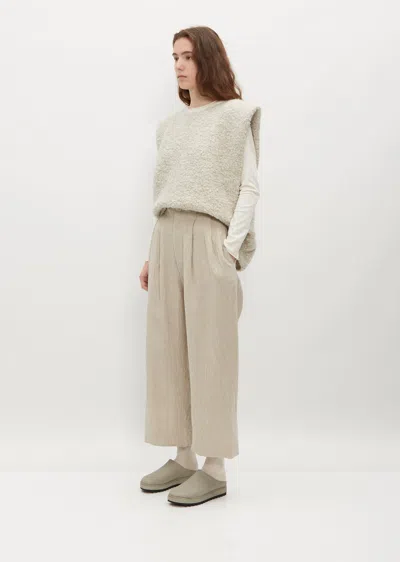 Shop Lauren Manoogian Como Linen Wool Trouser In Natural