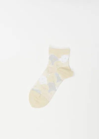 Shop Antipast Compression Ankle Socks In Ivory