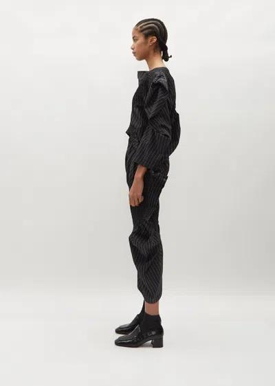 Shop Issey Miyake Contraction Blouse In 17-black-hued