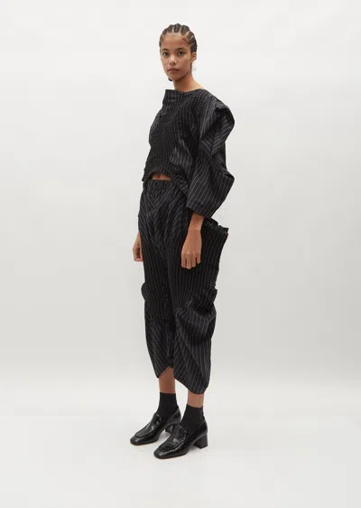 Shop Issey Miyake Contraction Blouse In 17-black-hued